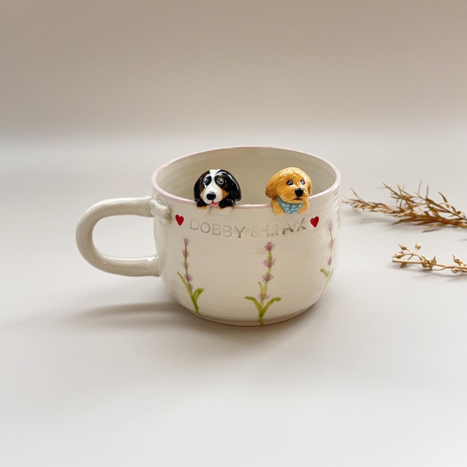 Personalized Pet Mug Custom Mug Pet idea Handmade Coffee Mug Gift for Pet Owner Cute Dog Cappuccino Mug Hidden Animal Mug peekaboo mug