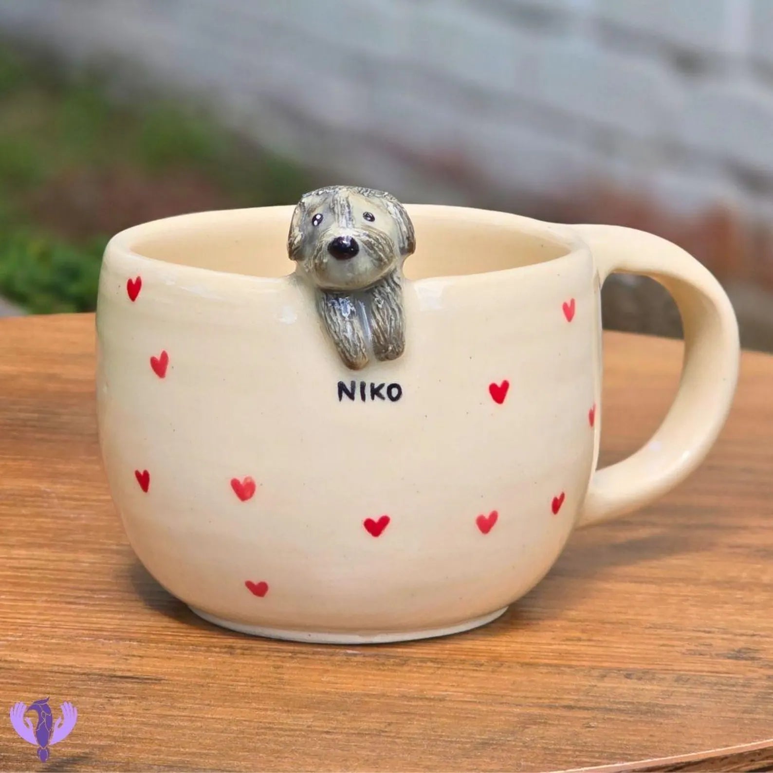 Personalized Pet Portrait Mug: Handmade Ceramic Dog & Cat Lover Gift