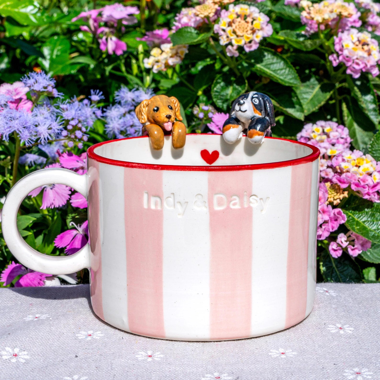 Custom Pet Mug with 3D Dog/Cat Figure Handmade Ceramic Mug Peekaboo Pet Mug Memorial Gift for Pet Lovers Personalized Pet Mug Coffee Cup