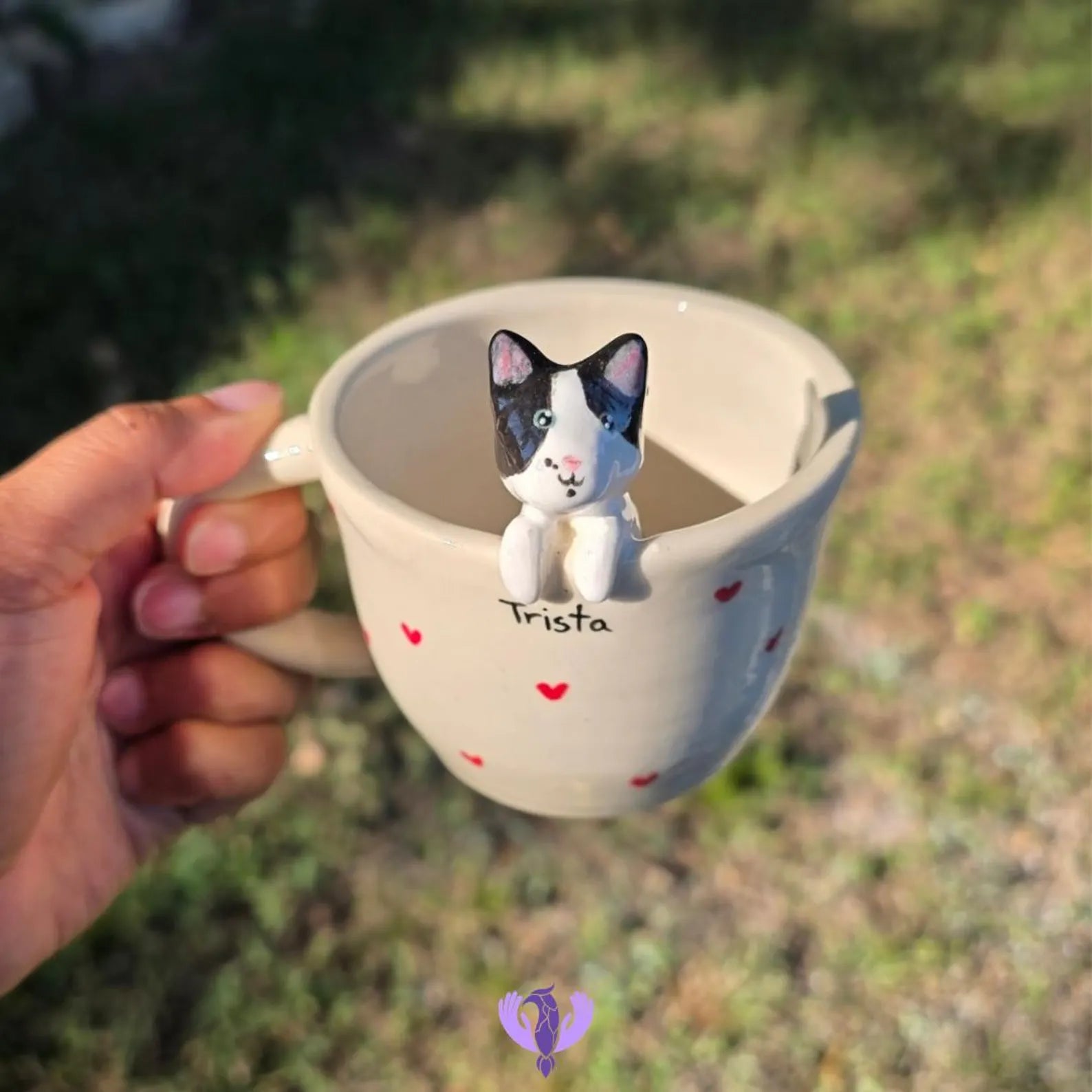 Personalized Pet Portrait Mug: Handmade Ceramic Dog & Cat Lover Gift