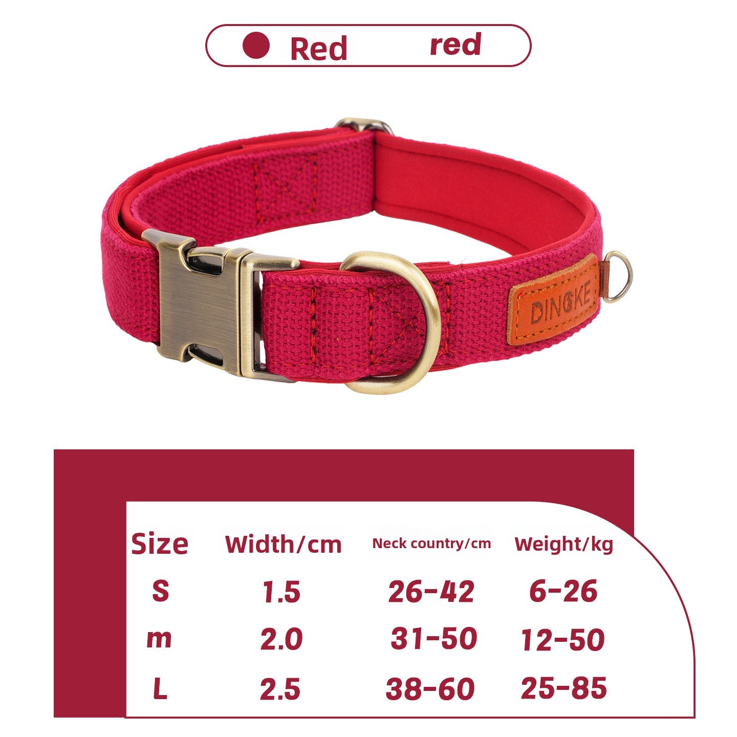 Dog collar can be engraved collar Pet dog neck collar Walking dog collar Large, medium and small dogs go out special anti-lost