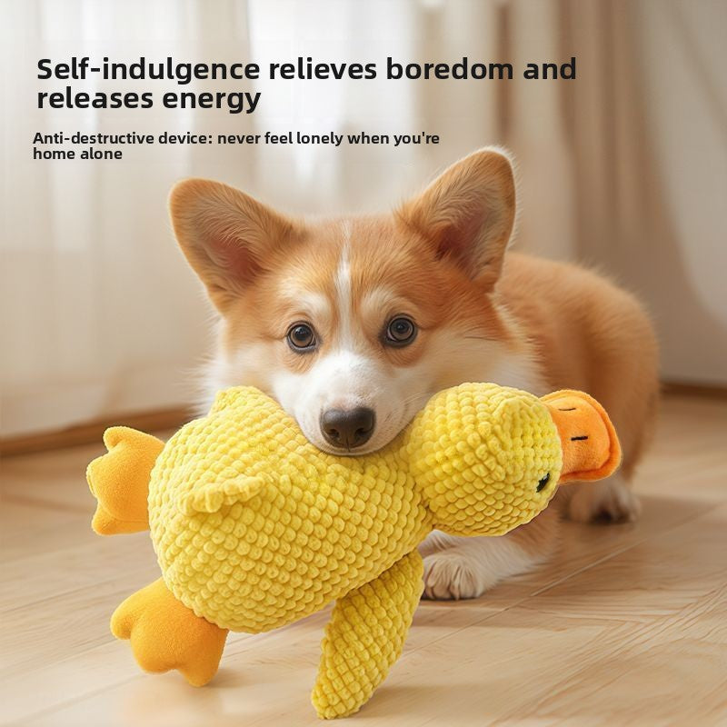 Boredom relieving artifact pet toy charging duck