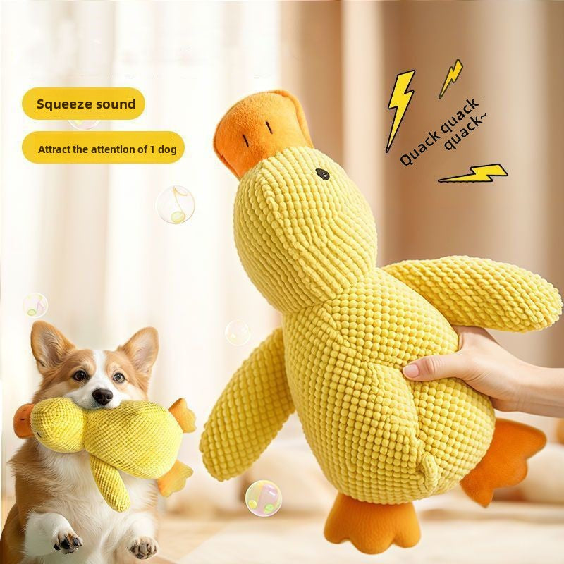 Boredom relieving artifact pet toy charging duck