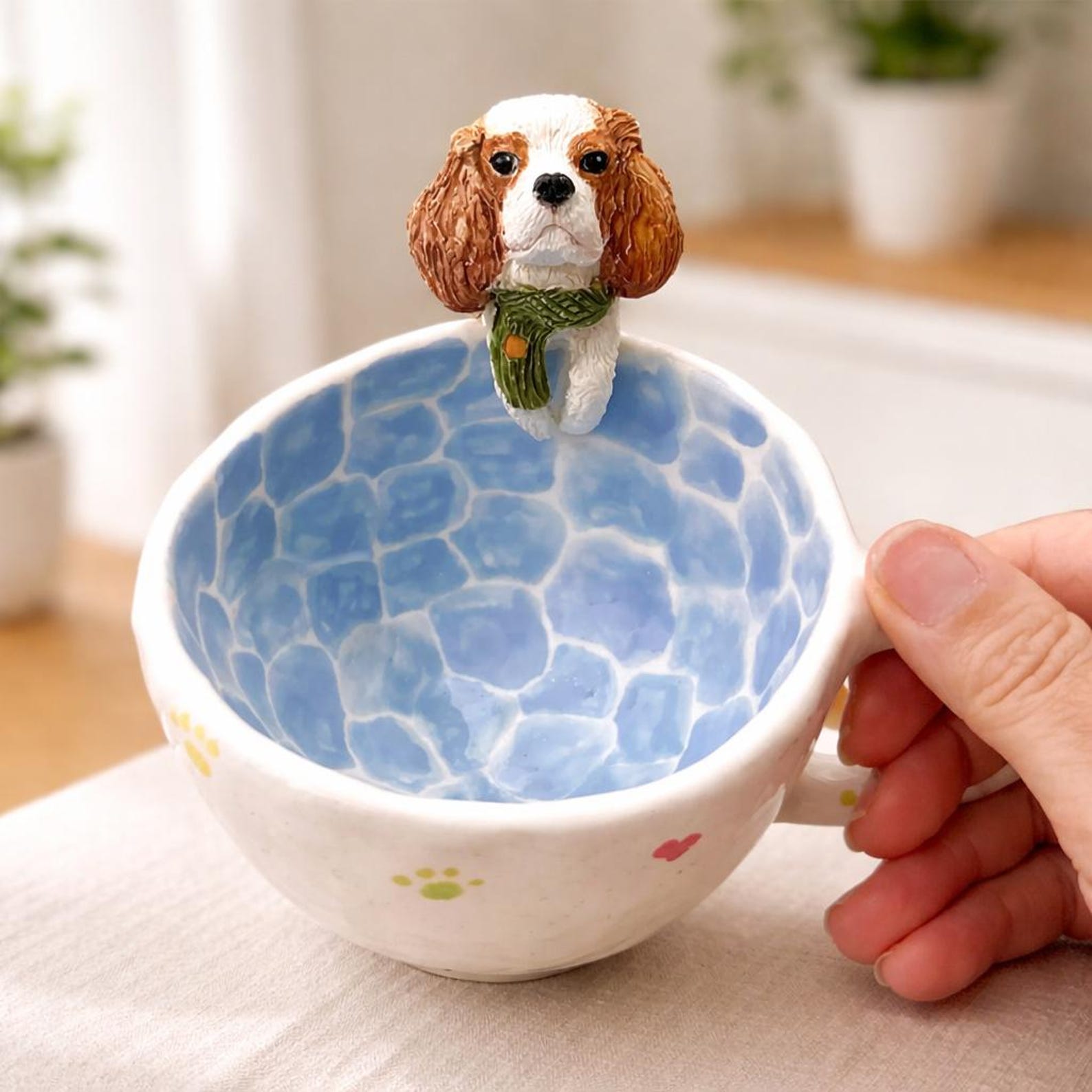 Custom Pet Portrait Coffee Mug, Personalized Dog/Cat Memorial Gift