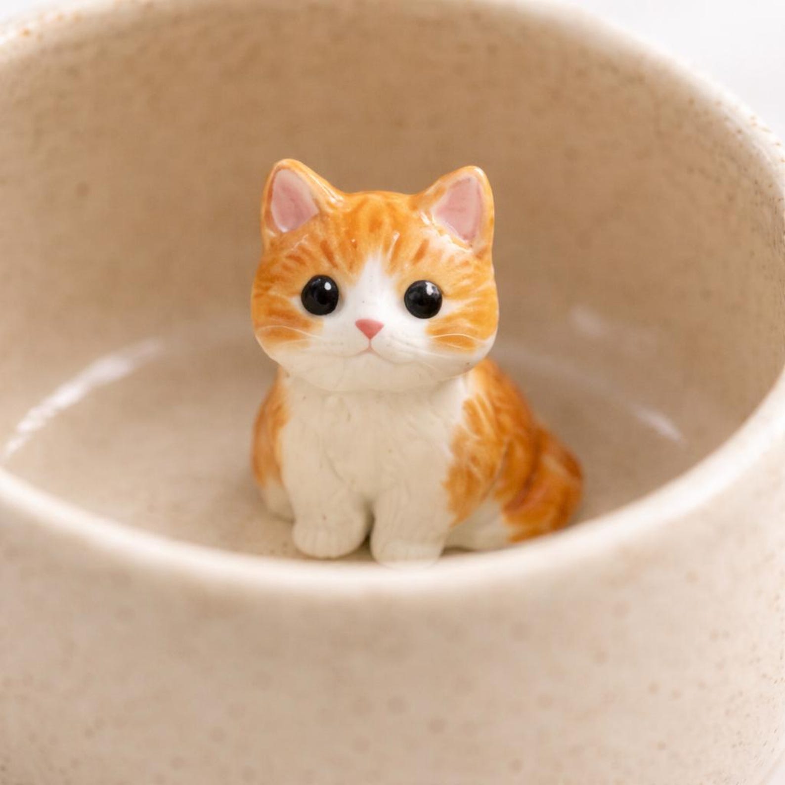 Personalized Peekaboo Cat Ceramic Mug, Custom Pet Coffee Cup, Handmade Animal Lover Gift